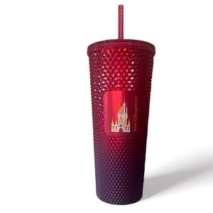 Walt Disney World 50th Anniversary Geometric Starbucks Tumbler with Straw Red